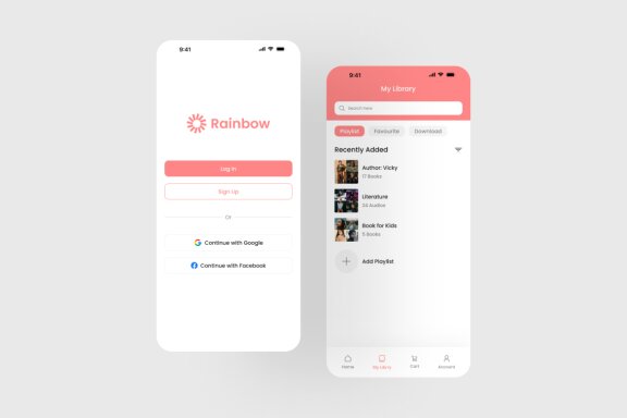 E-Book & Audio Book App UI Kit
