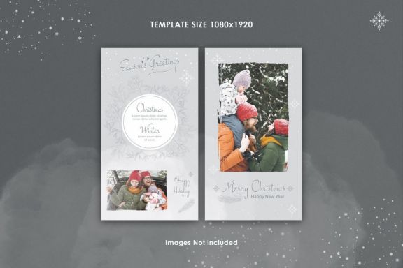 Christmas instagram stories templates 5-in-1