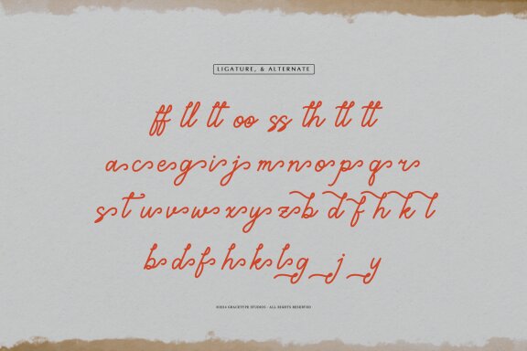 Marylona | Monoline Script font