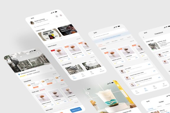 Coffee Shop App UI Kit