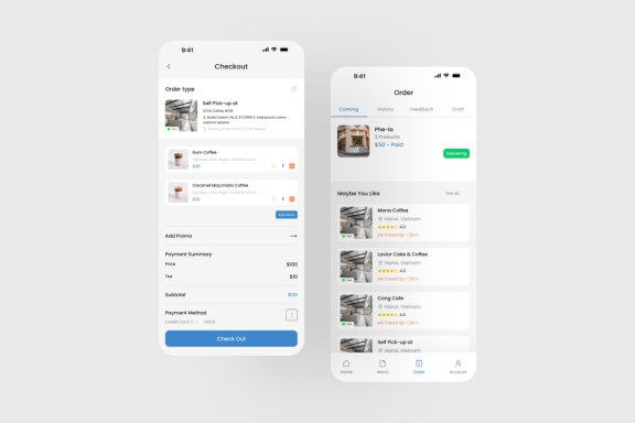 Coffee Shop App UI Kit