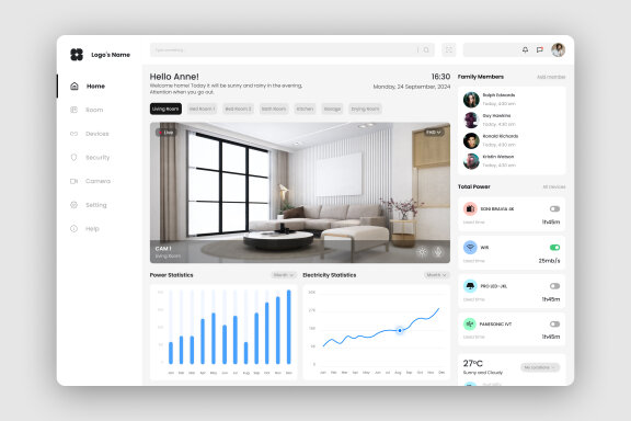Smart Home Dashboard UI Kit