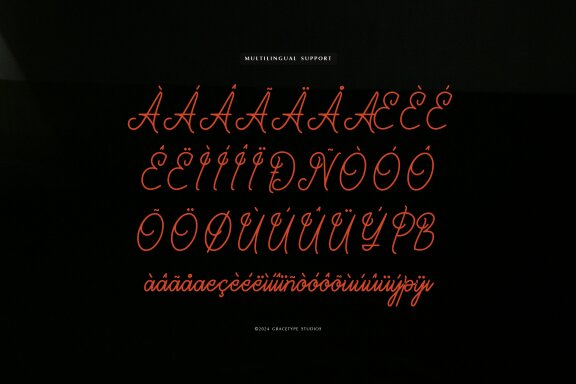Stay Again | Monoline Script Font