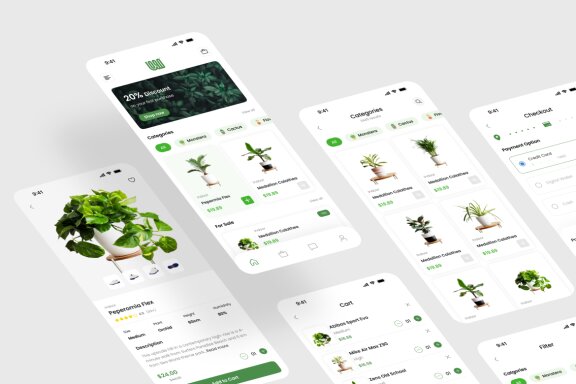  Plant Store App UI Kit