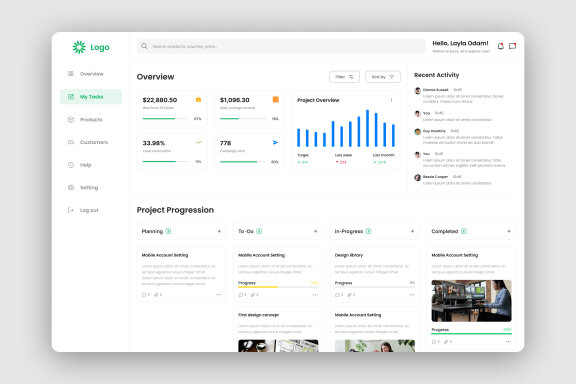 Task Manager Dashboard UI Kit