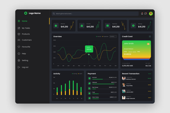 Finance Dashboard UI KIT