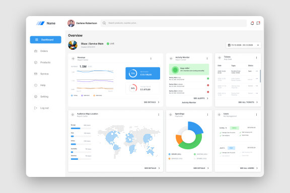 Analytical Report Dashboard UI Kit