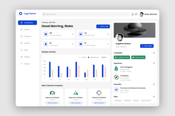 Job Finder Dashboard UI Kit