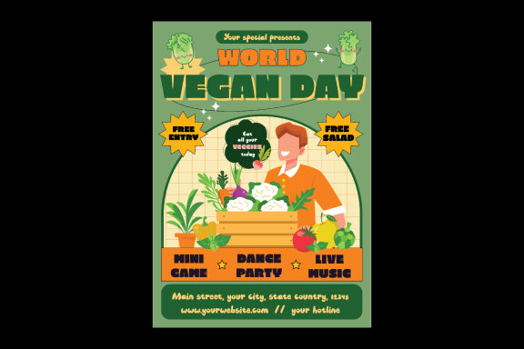 Vegetarian Day Flyer