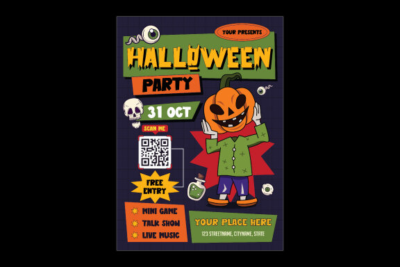 Halloween Party Flyer