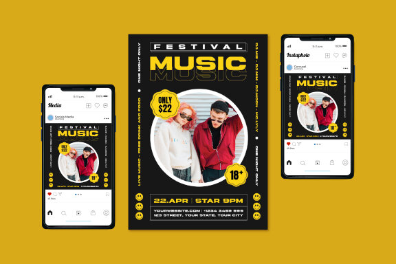 Festival Music Flyer