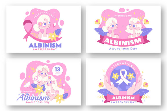9 International Albinism Awareness Day Illustration