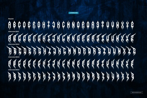 Death Blizard | Death Metal Font