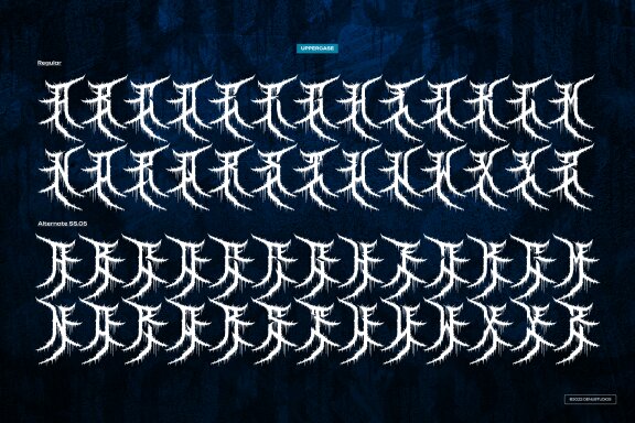 Death Blizard | Death Metal Font