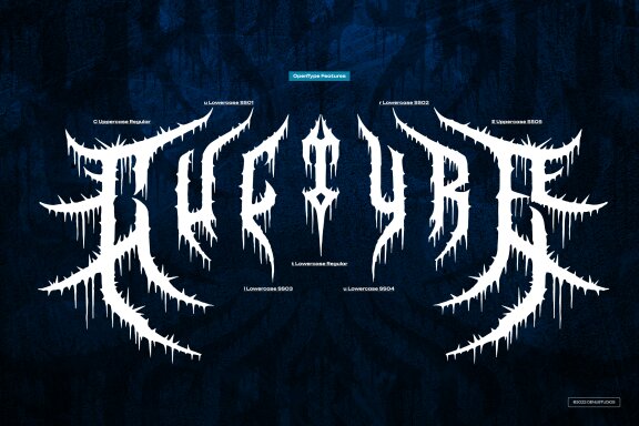 Death Blizard | Death Metal Font