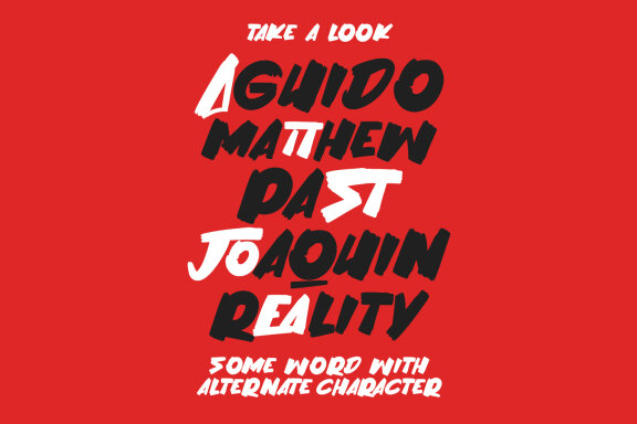 Easto Coma Brush Display Font