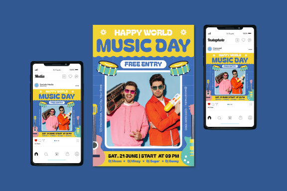 Music Day Flyer