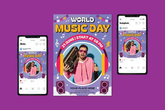 Music Day Flyer