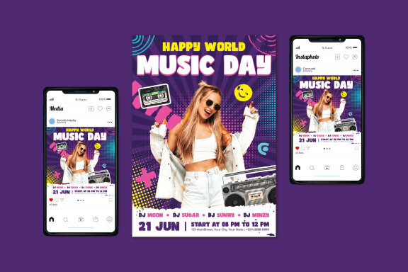 Music Day Flyer
