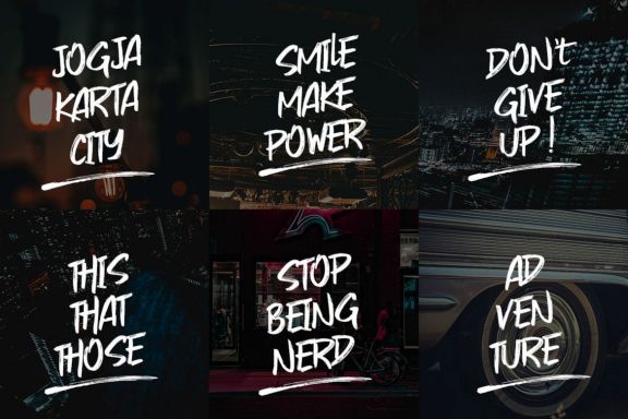 Gojira Black Brush Font