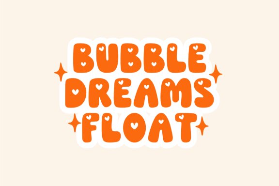 Little Bubble - Cute Bubble Font
