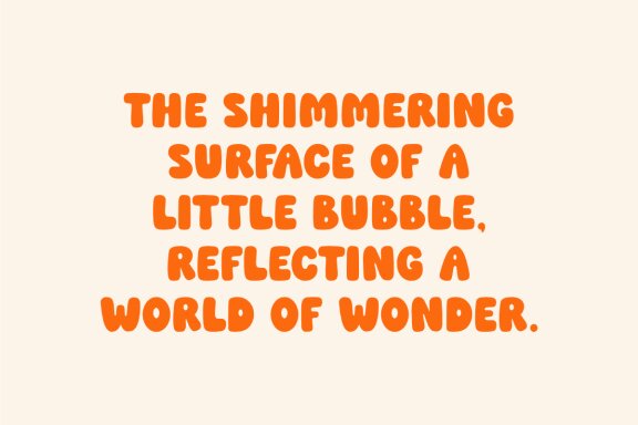Little Bubble - Cute Bubble Font